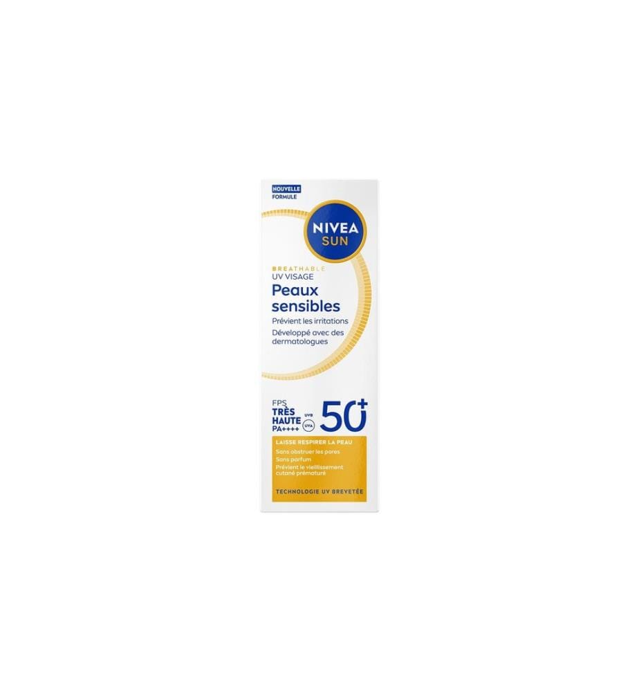 NIVEA SUN - Sonnencreme UV Face Sensitive LSF 50+ 40 ml