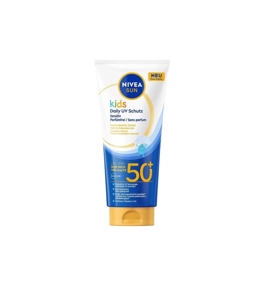 NIVEA SUN - Sonnencreme Kids Daily UV Sensitiv LSF 50+ 100 ml