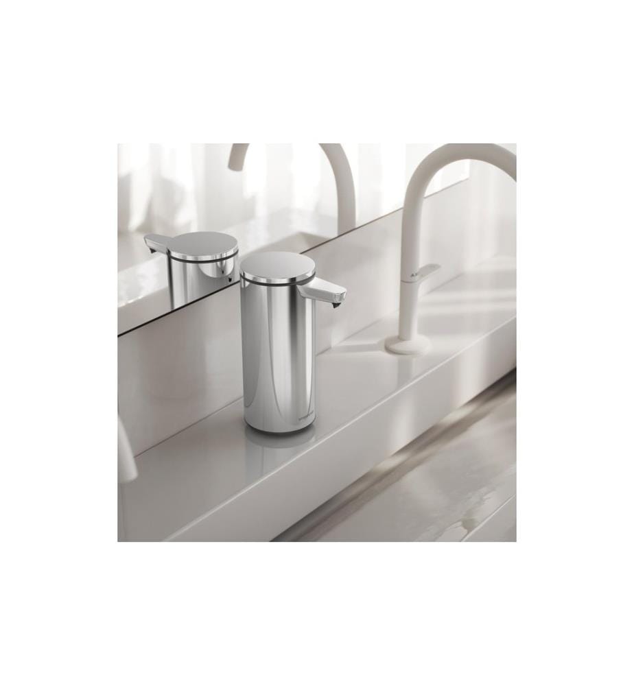 SIMPLEHUMAN - Distributeur à capteur Rechargeable 266 ml, Acier inoxydable
