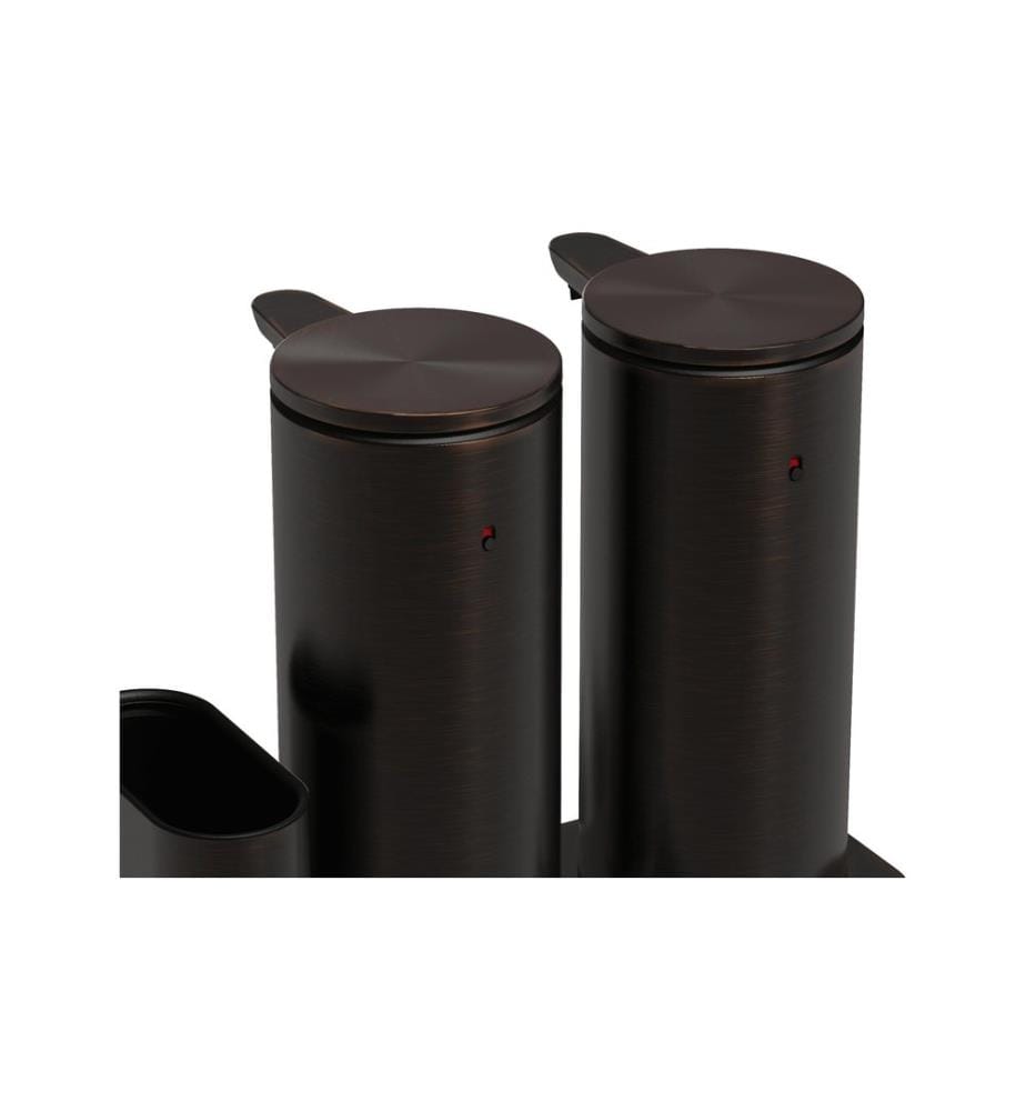 SIMPLEHUMAN - Dispenser a sensore con custodia Dual Sensor Pump 2 x 414 ml, bronze