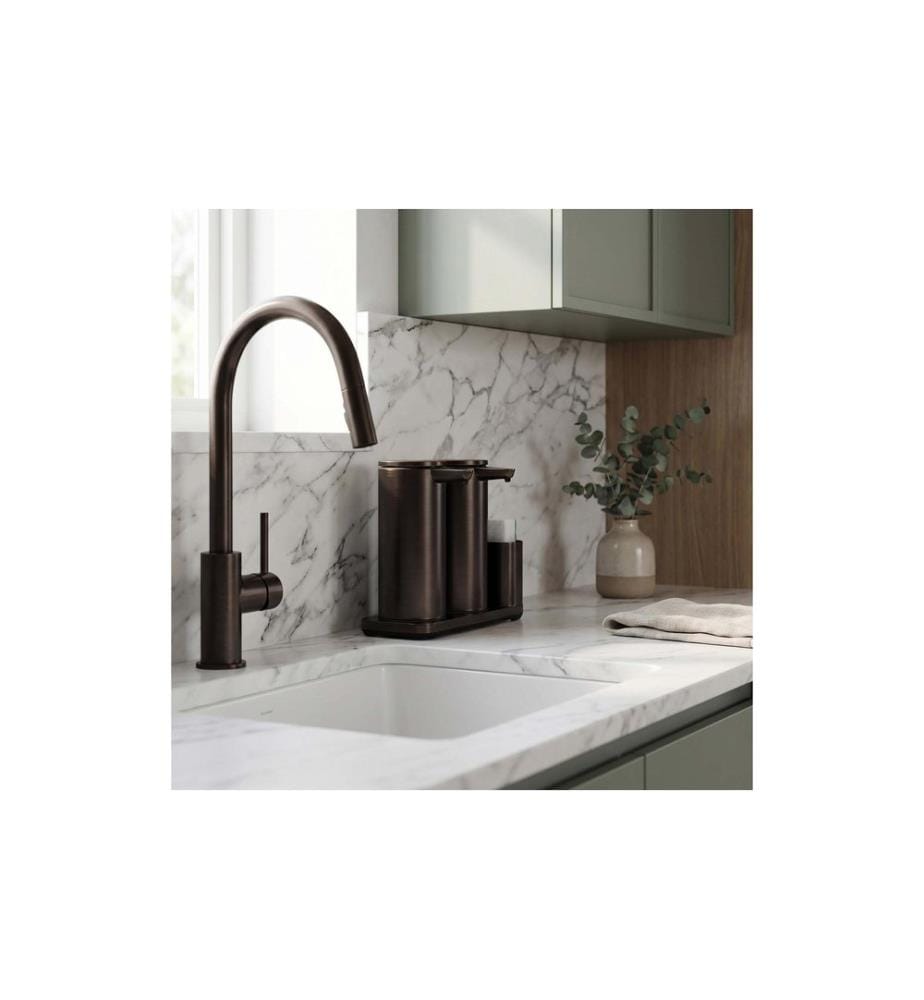 SIMPLEHUMAN - Dispenser a sensore con custodia Dual Sensor Pump 2 x 414 ml, bronze
