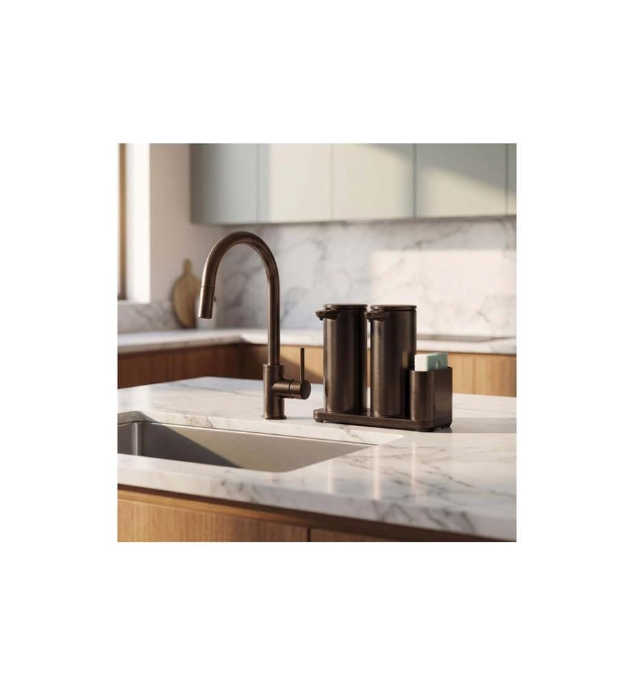 SIMPLEHUMAN - Dispenser a sensore con custodia Dual Sensor Pump 2 x 414 ml, bronze