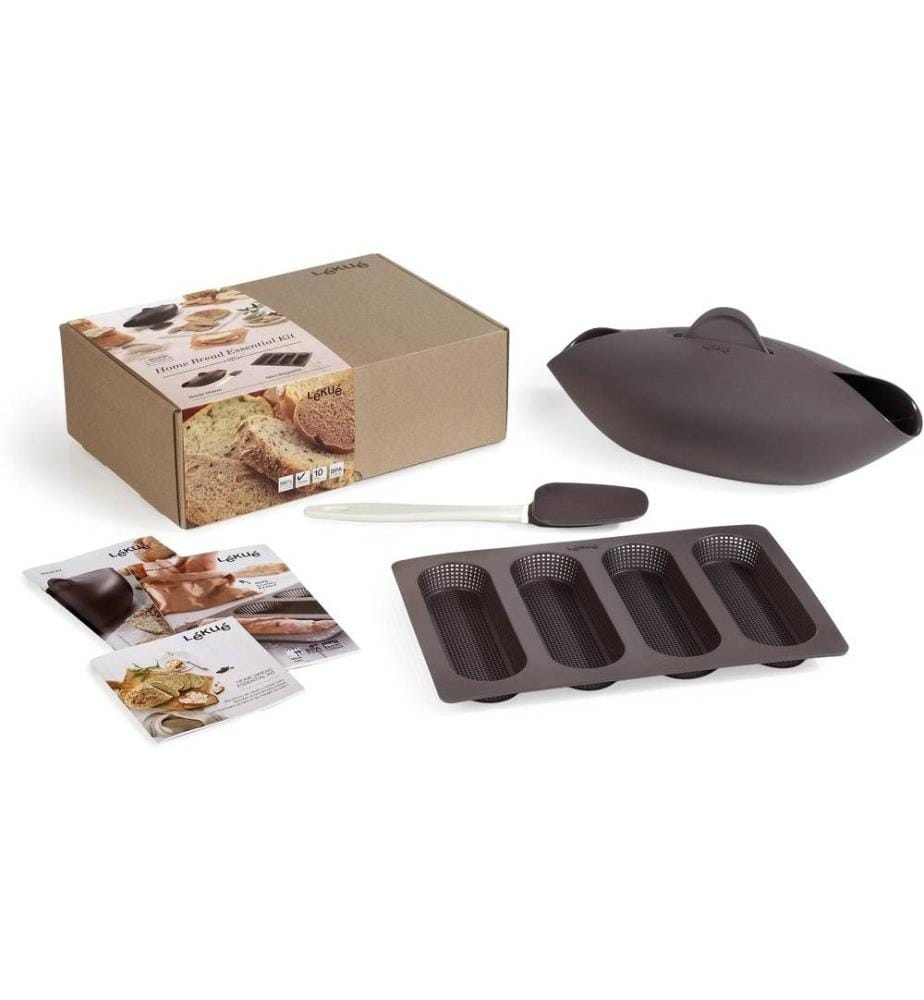Lékué - Set di teglie da forno silicone, Marron