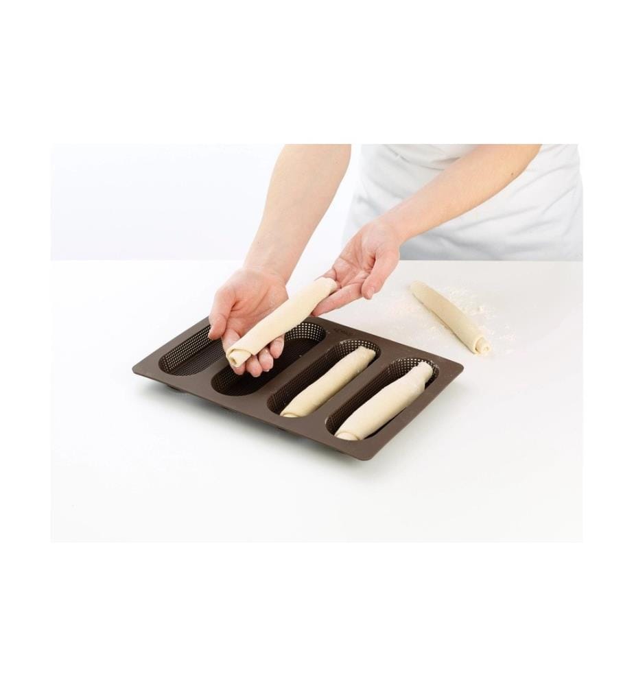 Lékué - Set di teglie da forno silicone, Marron