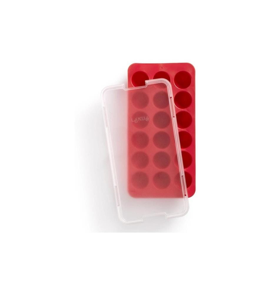 Lékué - Eiswürfelform Kugeln Rot
