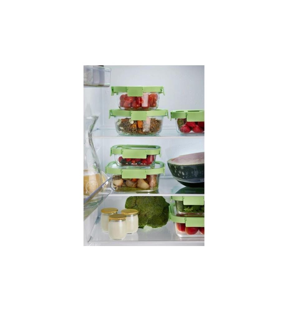 Lékué - Vorratsbehälter Set mit Glasdeckel, Grün