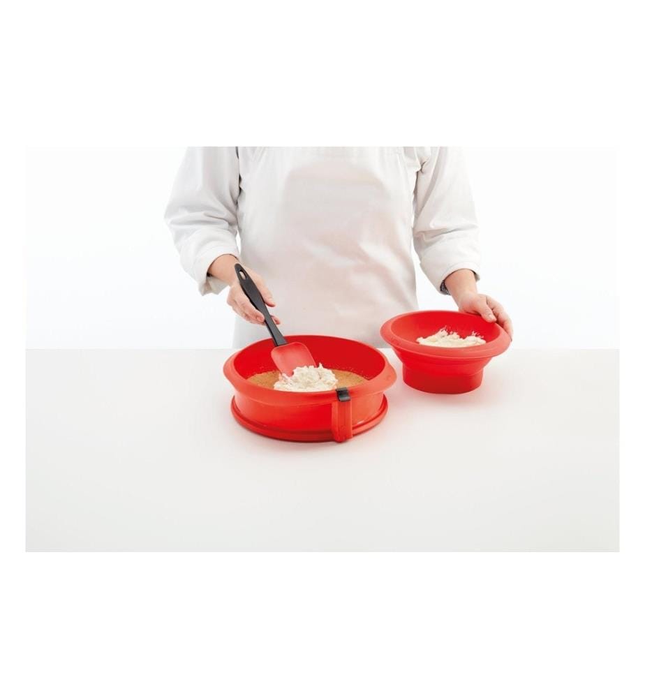 Lékué - Moule à charnière avec plaque en céramique, silicone / céramique, 23 cm