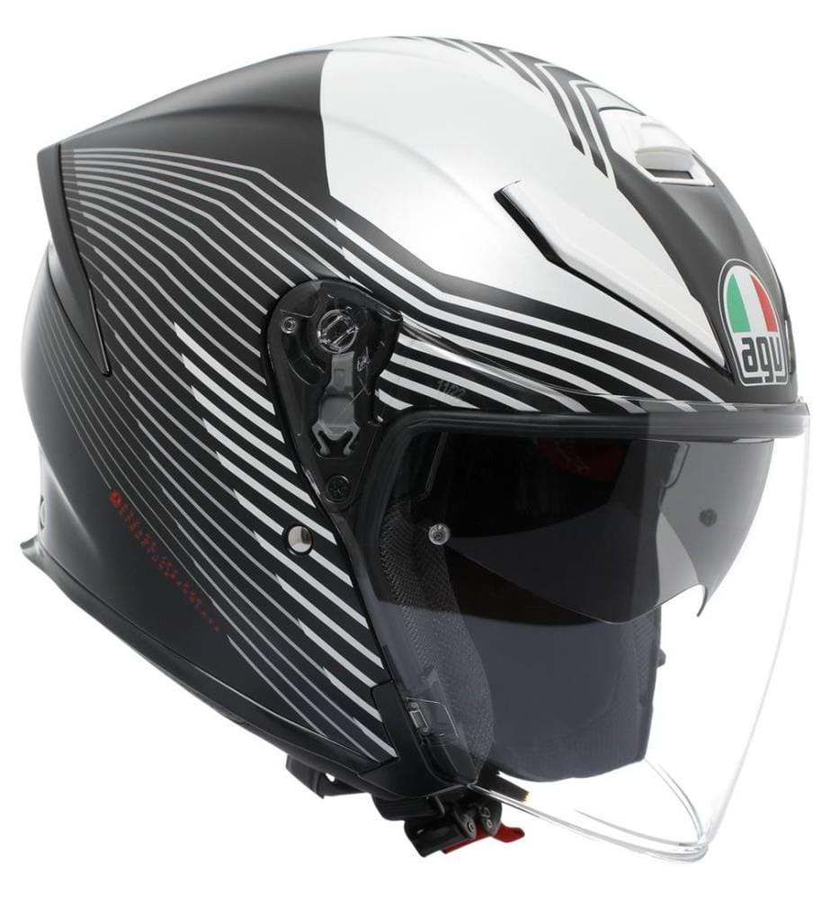 Casque Jet K5 Evo Control  - Mat noir et Blanc