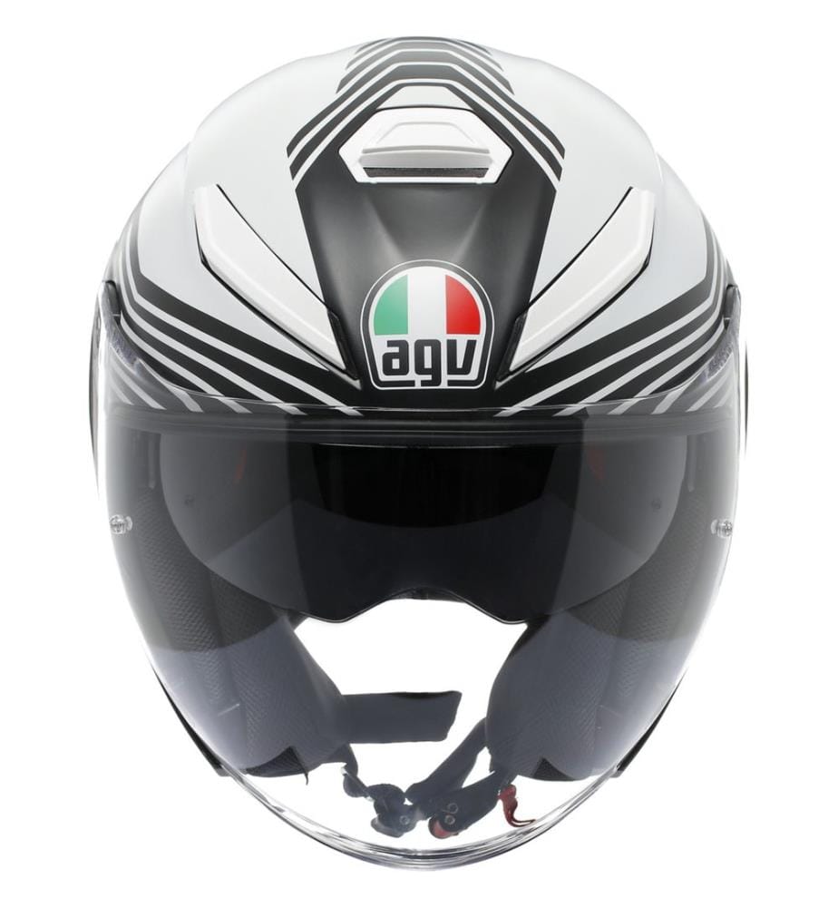 Casque Jet K5 Evo Control  - Mat noir et Blanc