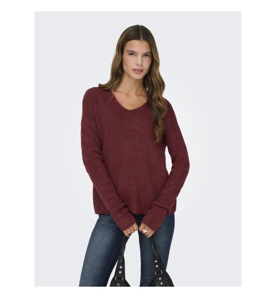 Pullover - Ochsenblutrote Mischung