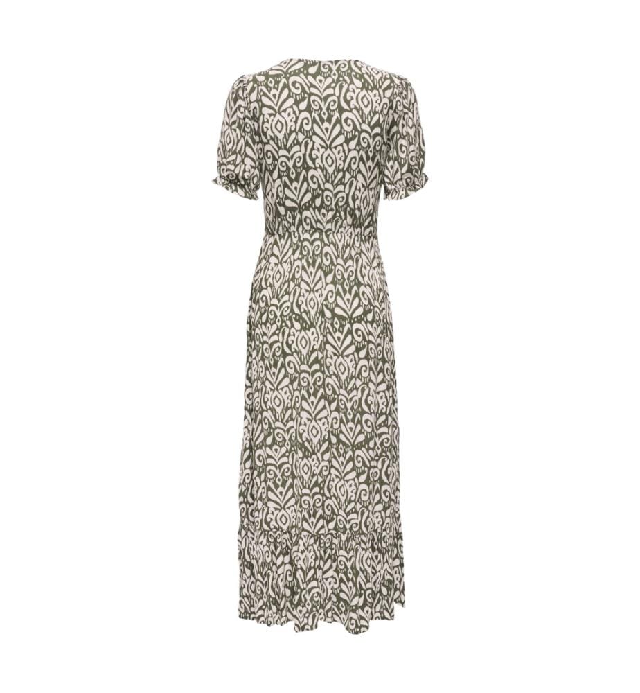 Robe Longue Imprimée - Gris