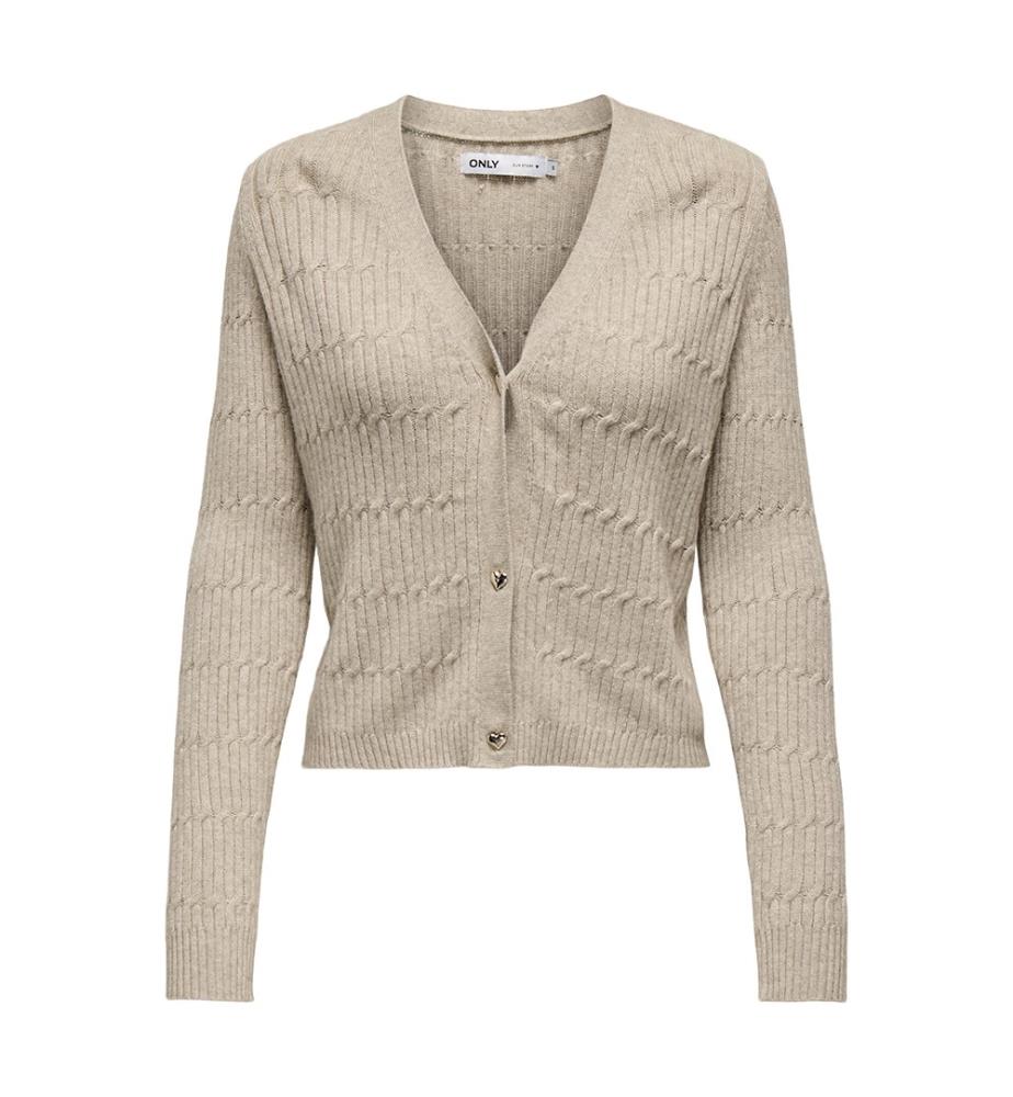 Strickjacke - Mocha Meringue W Melange