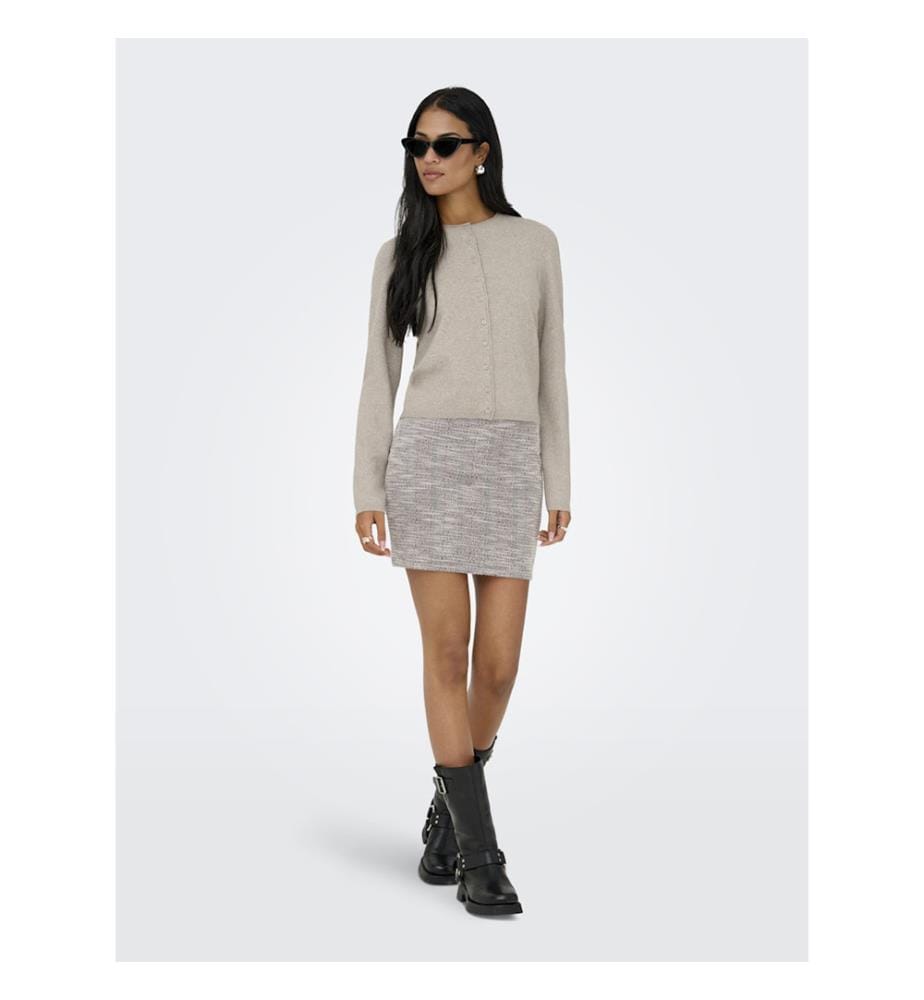 Strickjacke - Beige Melange