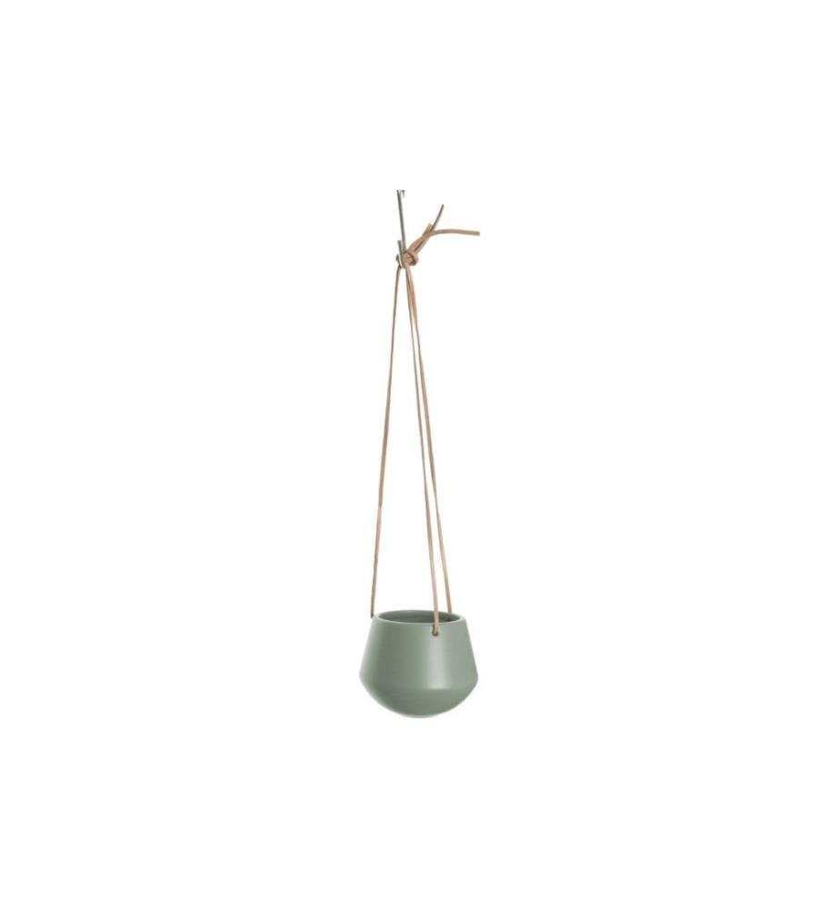 PRESENT TIME - Pot de fleur Skittle Ø 12.2 cm suspendu, vert mat