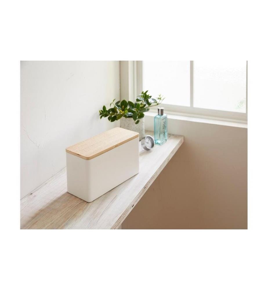 YAMAZAKI - Boîte de rangement Rin Blanc