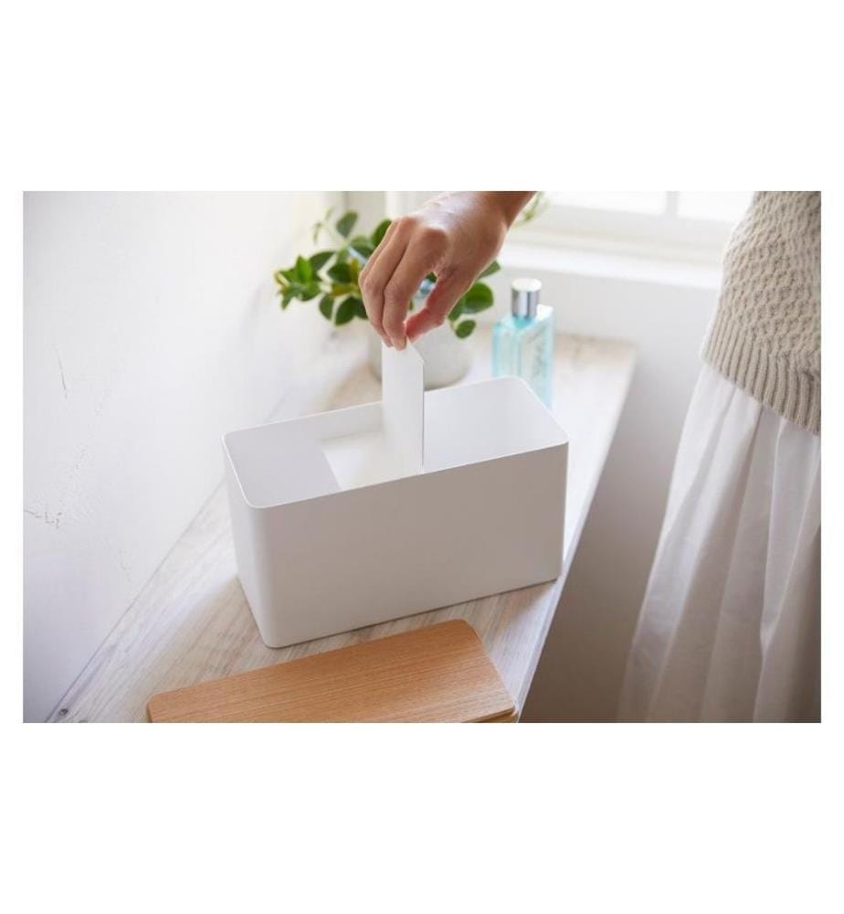 YAMAZAKI - Boîte de rangement Rin Blanc