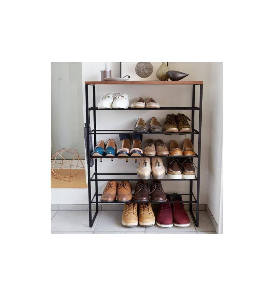 YAMAZAKI - Schuhregal Tower 6-stufig, Schwarz
