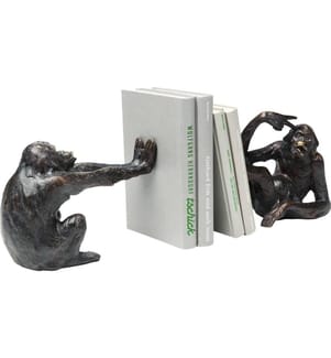 Kare Serre-livres Monkey Brun