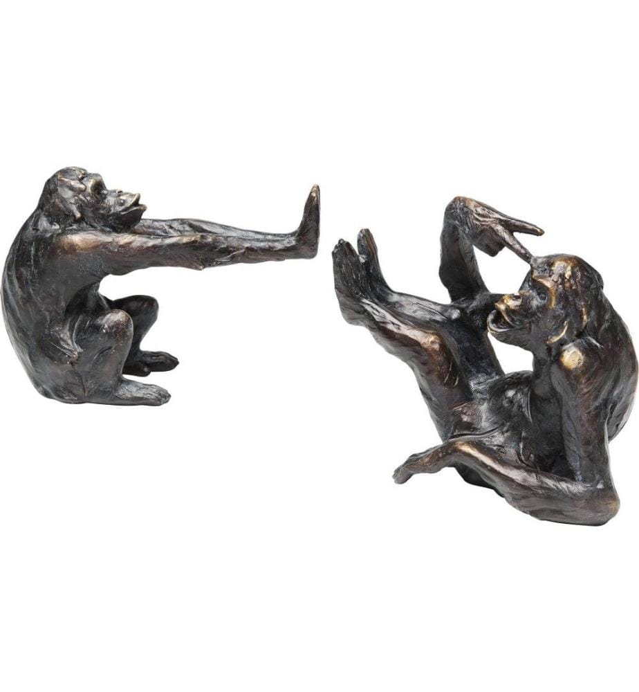 Kare Serre-livres Monkey Brun