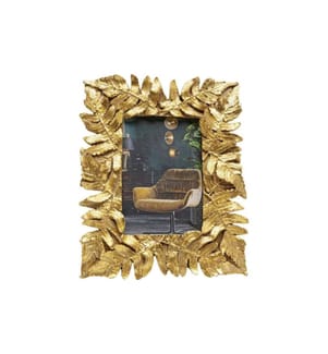 Kare Bilderrahmen Leaves Gold, 10 x 15 cm