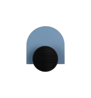 PRESENT TIME - Crochet mural Single Knob, MDF, Classic blue