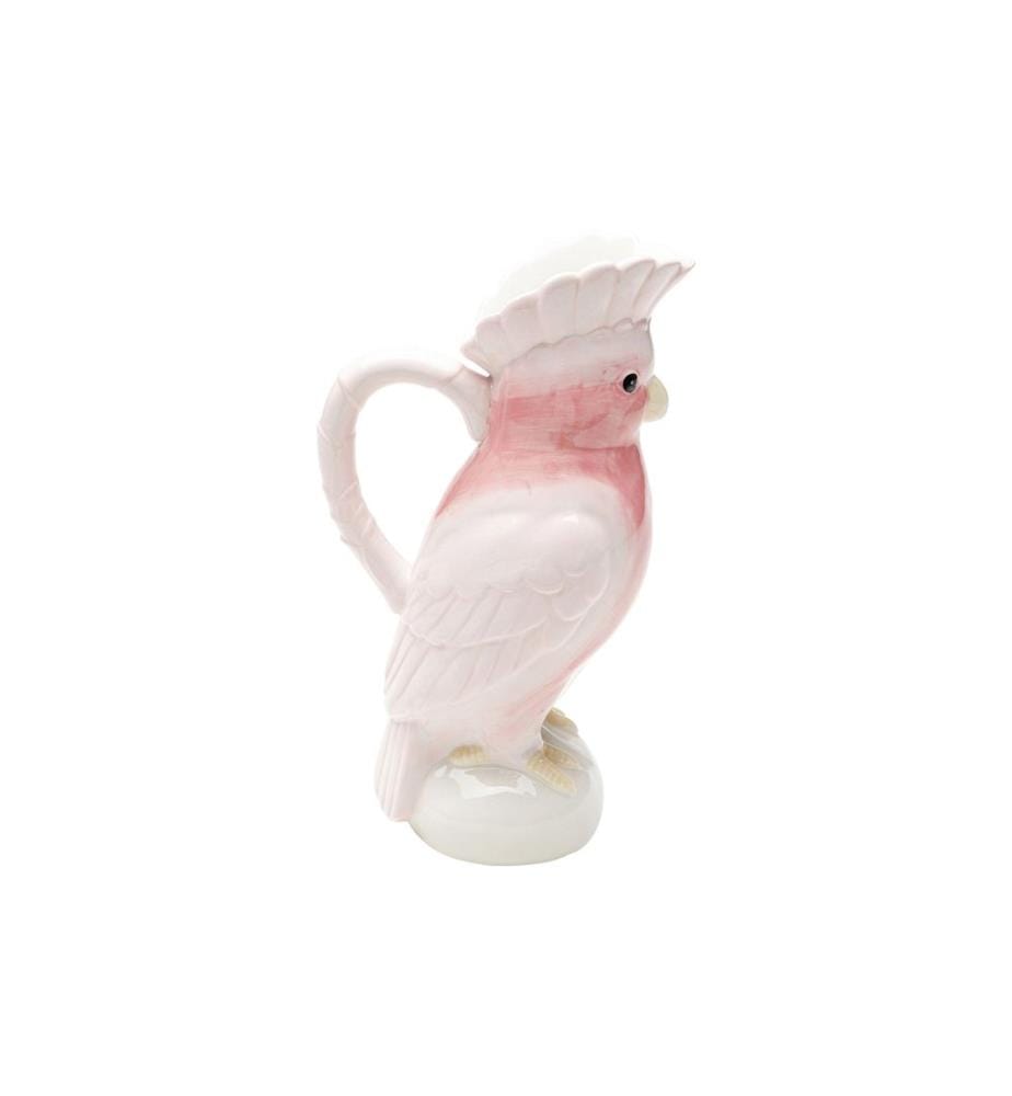 Kare Carafe Exotic Bird 30 cm, 1 l, Rose/Blanc