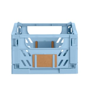 Schou - Boîte pliante pack de 2 17 x 12.5 cm - Bleu clair