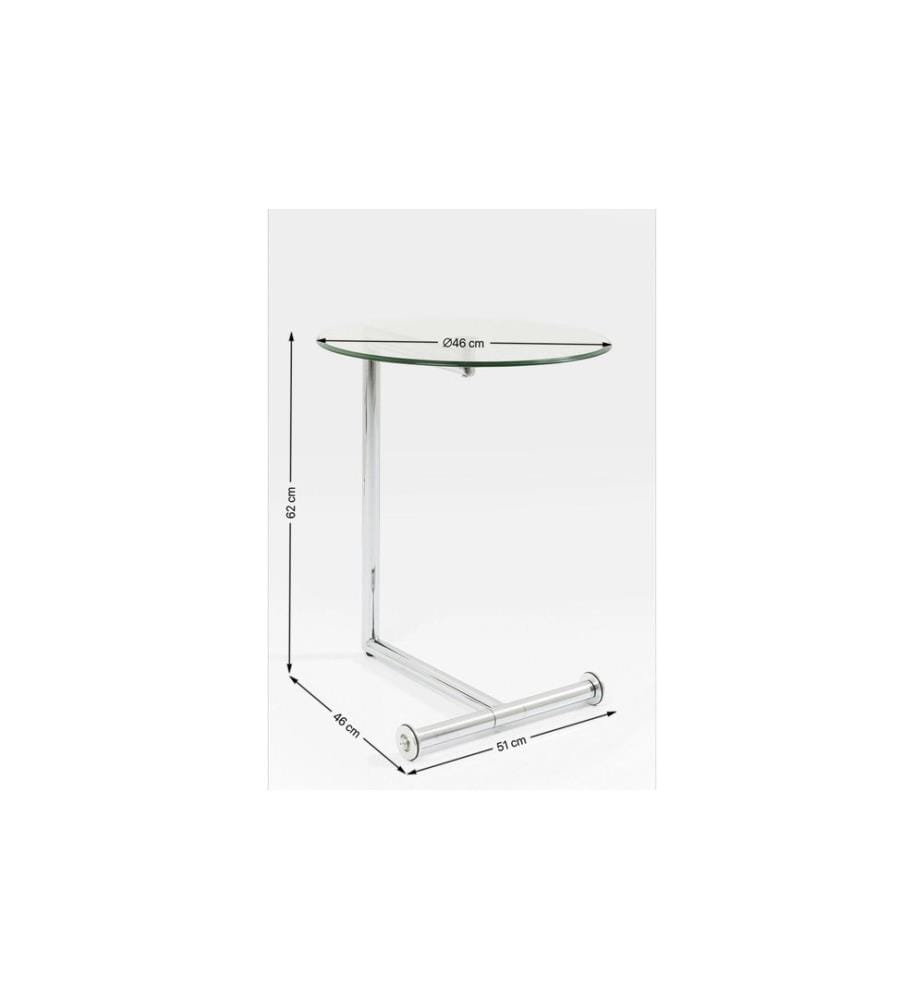 Kare Table d'appoint Easy Living 46 cm, argent