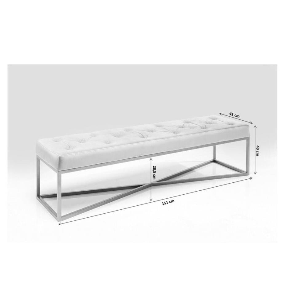 Kare Banc Crossover 150 cm, gris