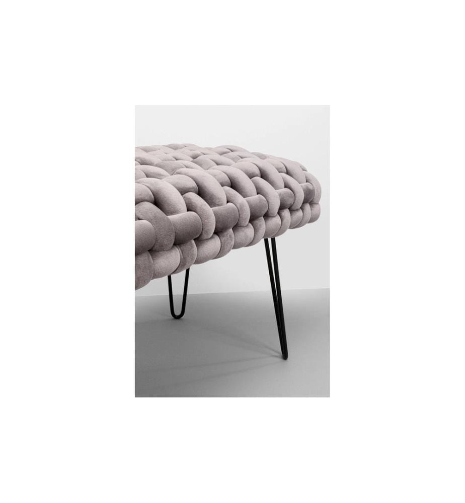 Kare Banc Weave 50 x 128 x 45 cm, gris