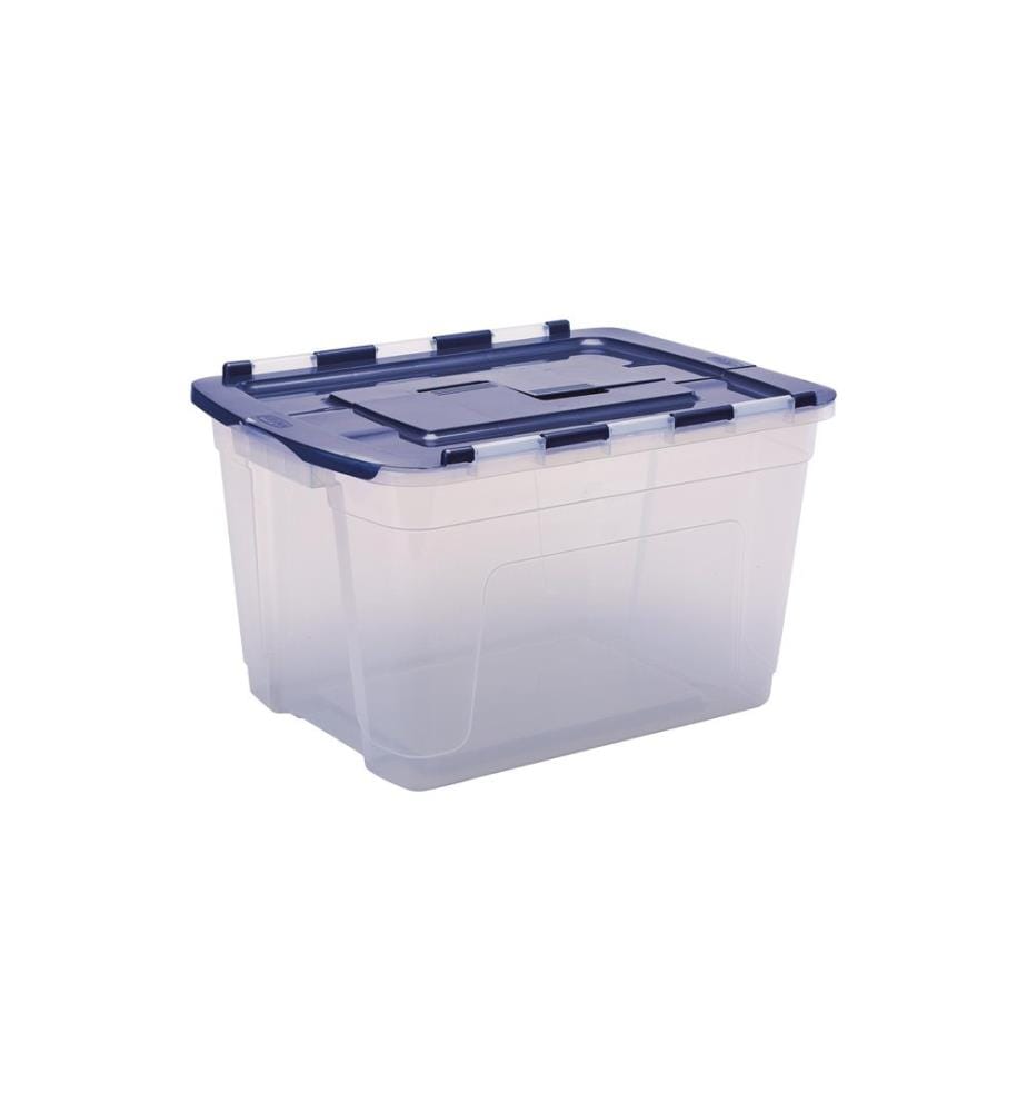 FELLOWES - Boîte de rangement Bankers Box ProStore 55 l Bleu/Transparent