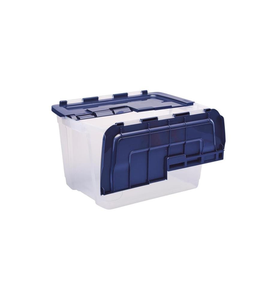 FELLOWES - Boîte de rangement Bankers Box ProStore 55 l Bleu/Transparent