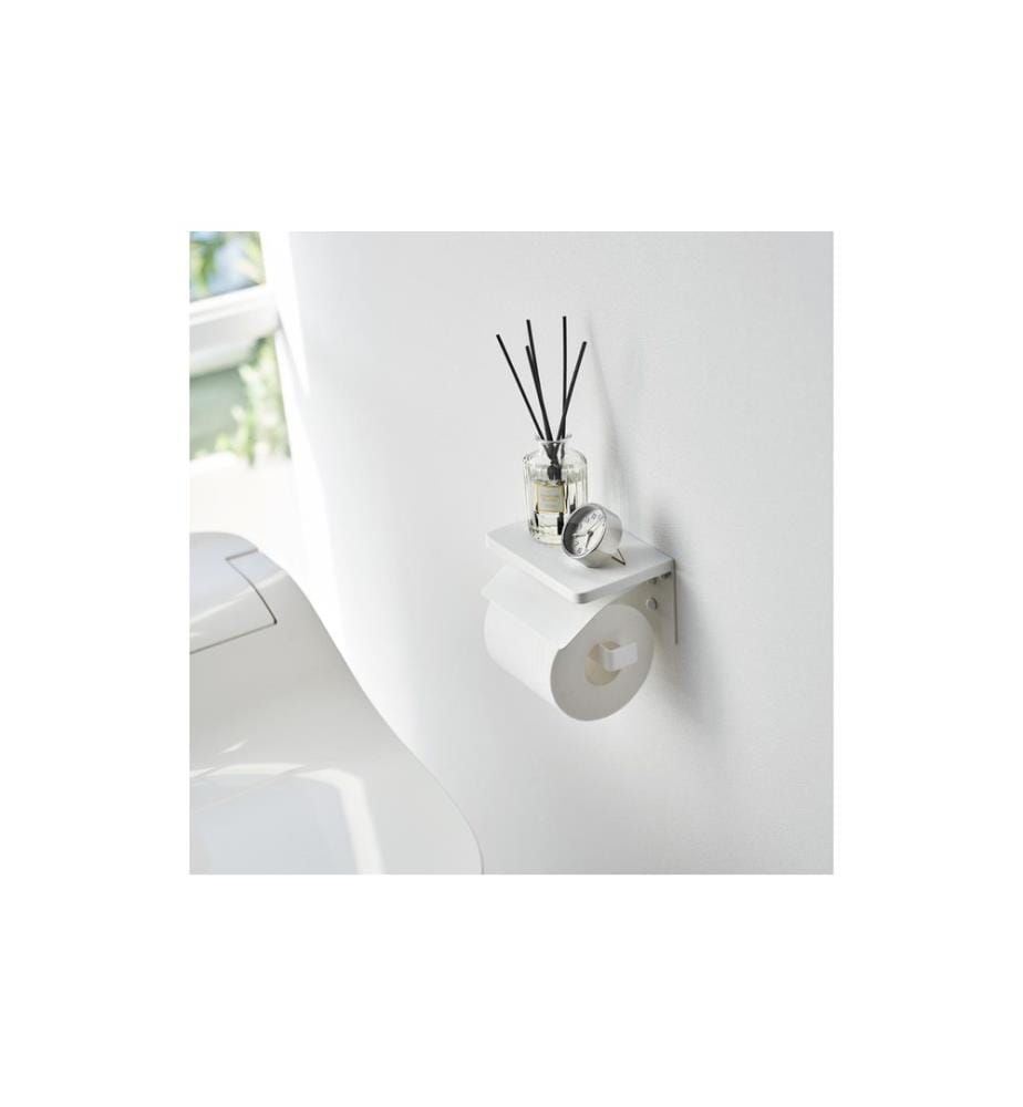 YAMAZAKI - Toilettenpapierhalter Tower 14 x 12 x 8.5 cm, Weiss
