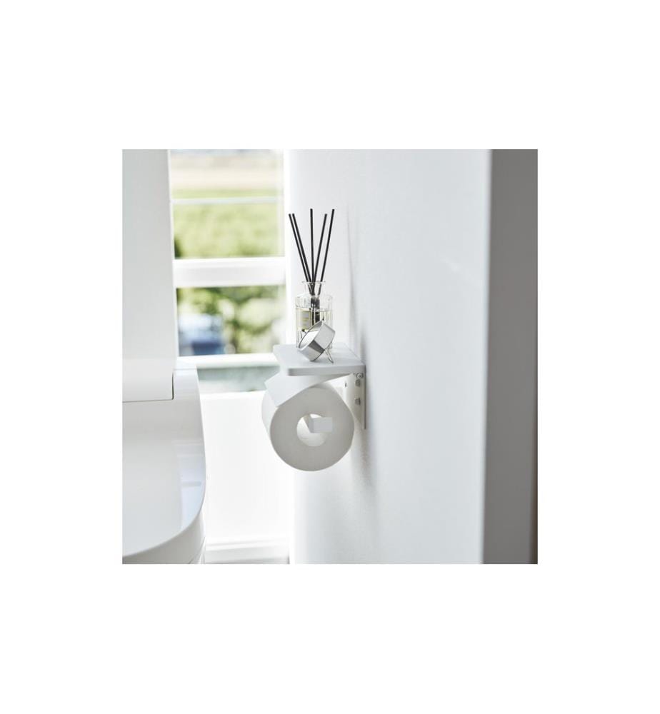 YAMAZAKI - Toilettenpapierhalter Tower 14 x 12 x 8.5 cm, Weiss