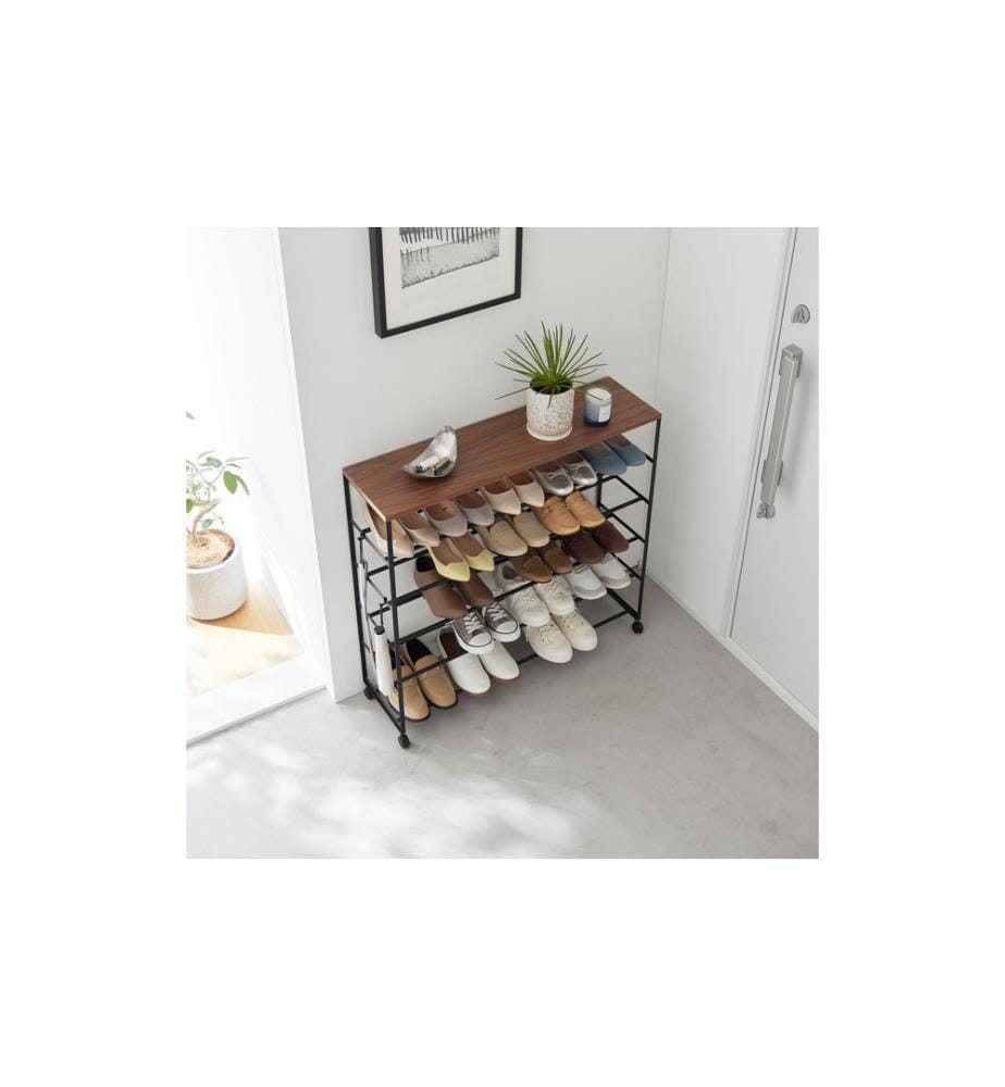 YAMAZAKI - Armoire à chaussures Tour 90.5 x 87 cm Noir