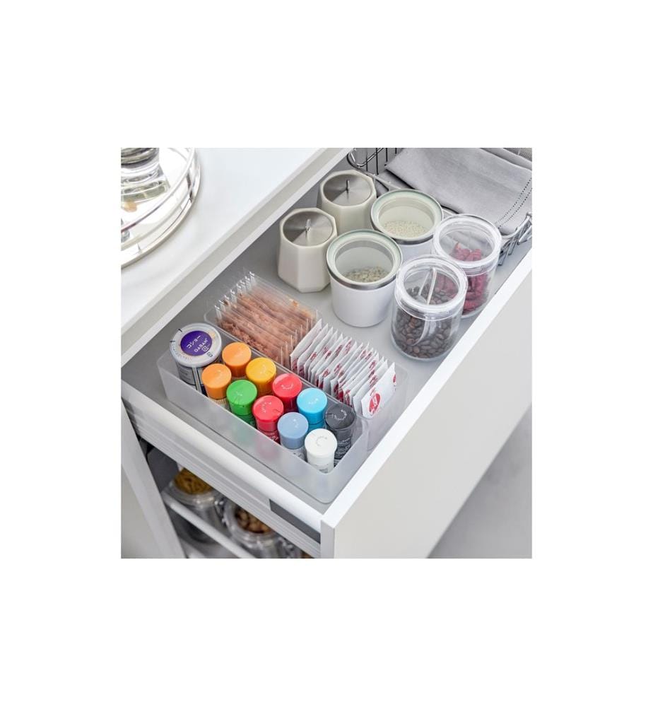 YAMAZAKI - Schubladenbox L Deep Tower 2er Set Weiss