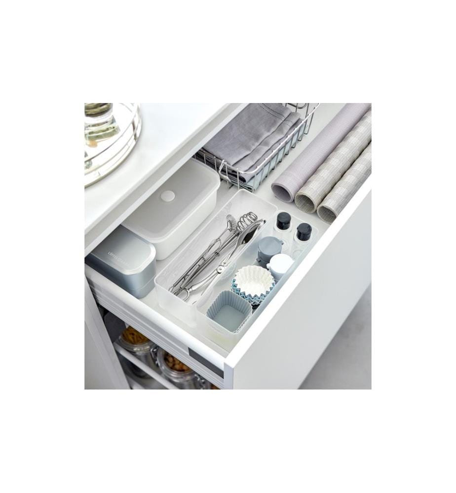 YAMAZAKI - Schubladenbox L Deep Tower 2er Set Weiss