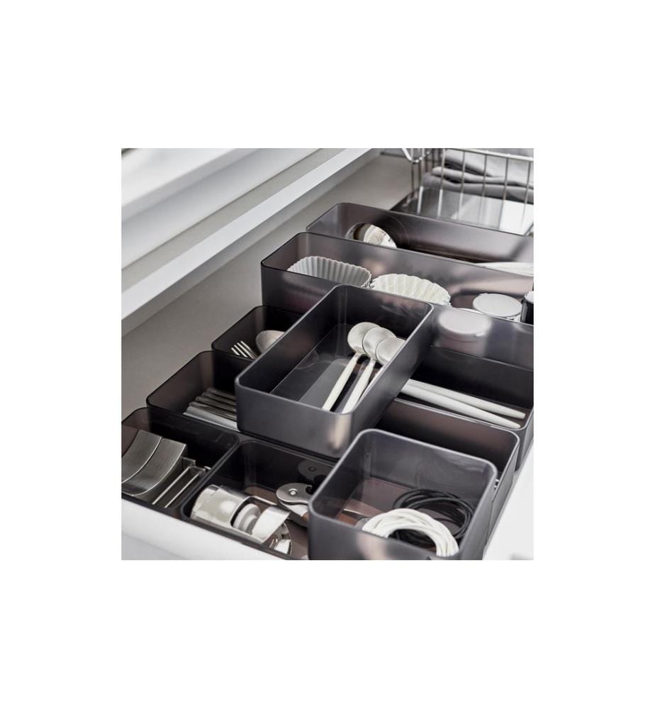 YAMAZAKI - Schubladenbox Organizer M Tower 2er Set Schwarz