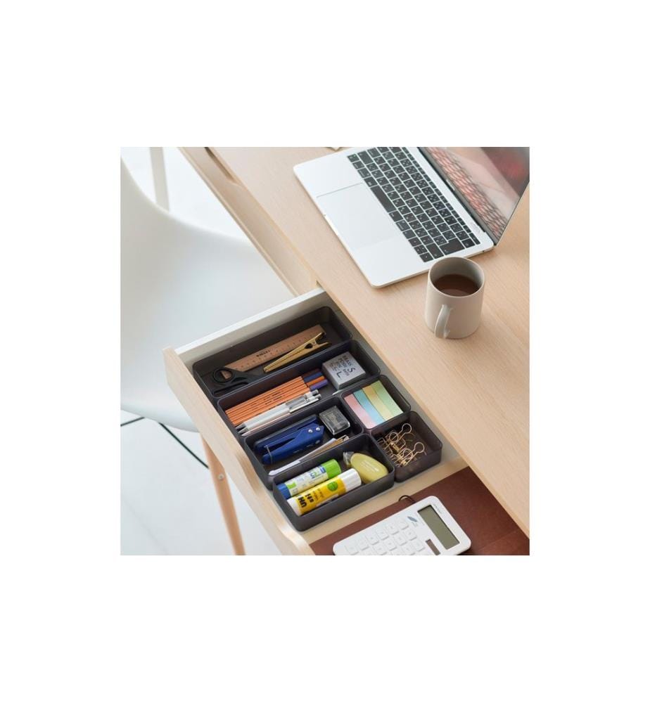 YAMAZAKI - Schubladenbox Organizer M Tower 2er Set Schwarz