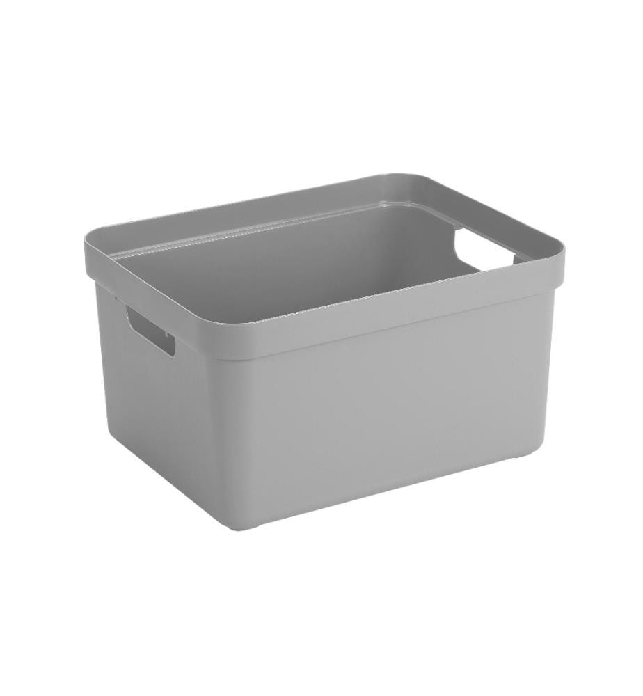 SIGMA HOME - Boîte de rangement 32 l Gris clair