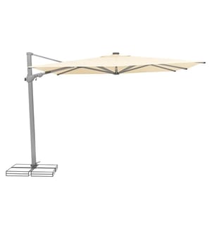Suncomfort by Glatz - Sonnenschirm Varioflex Solar LED, 300 x 300 cm, Hellbeige