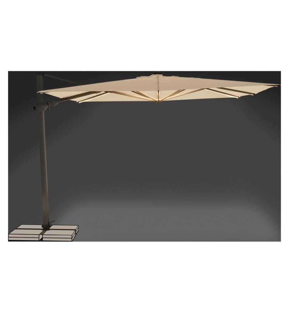 Suncomfort by Glatz - Sonnenschirm Varioflex Solar LED, 300 x 300 cm, Hellbeige