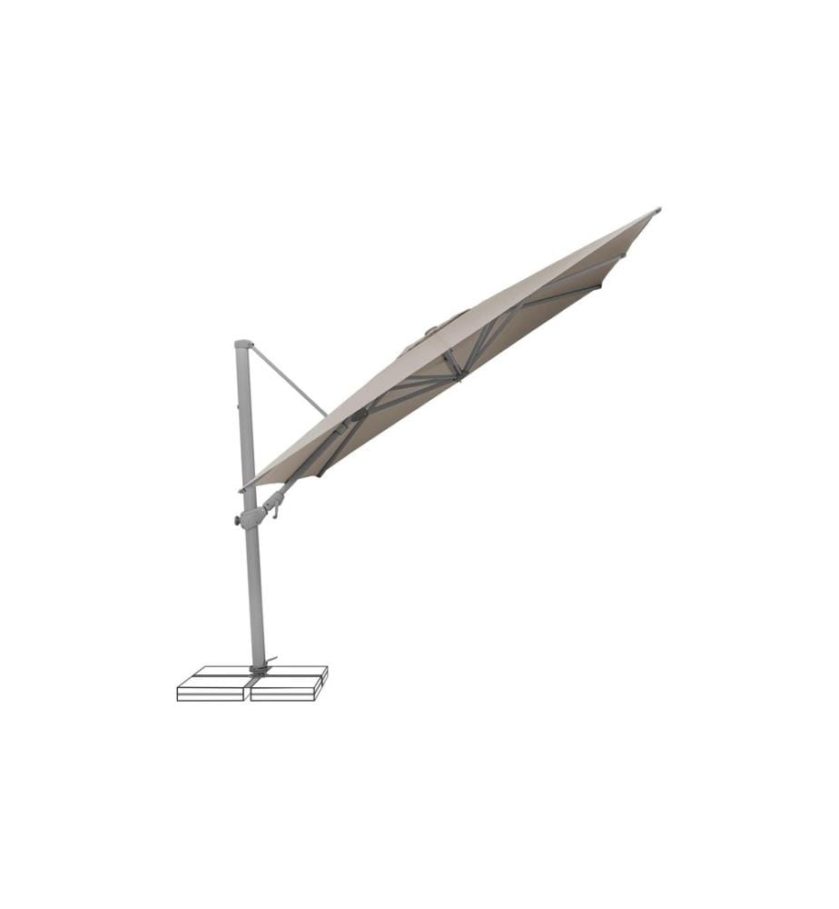 Suncomfort by Glatz - Sonnenschirm Varioflex, 300 x 300 cm, Light Taupe
