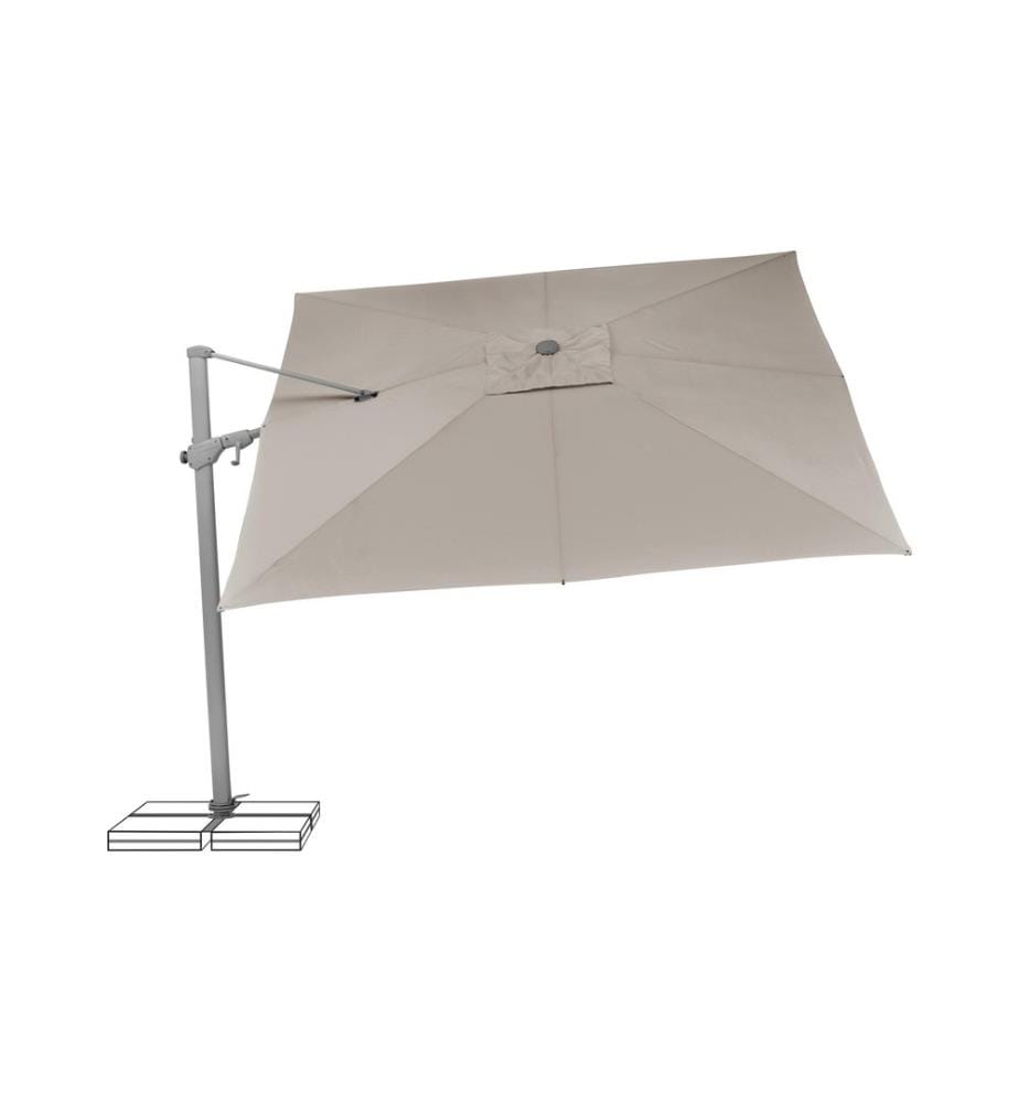 Suncomfort by Glatz - Sonnenschirm Varioflex, 300 x 300 cm, Light Taupe