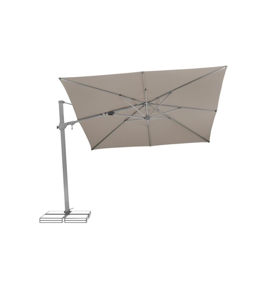 Suncomfort by Glatz - Sonnenschirm Varioflex, 300 x 300 cm, Light Taupe