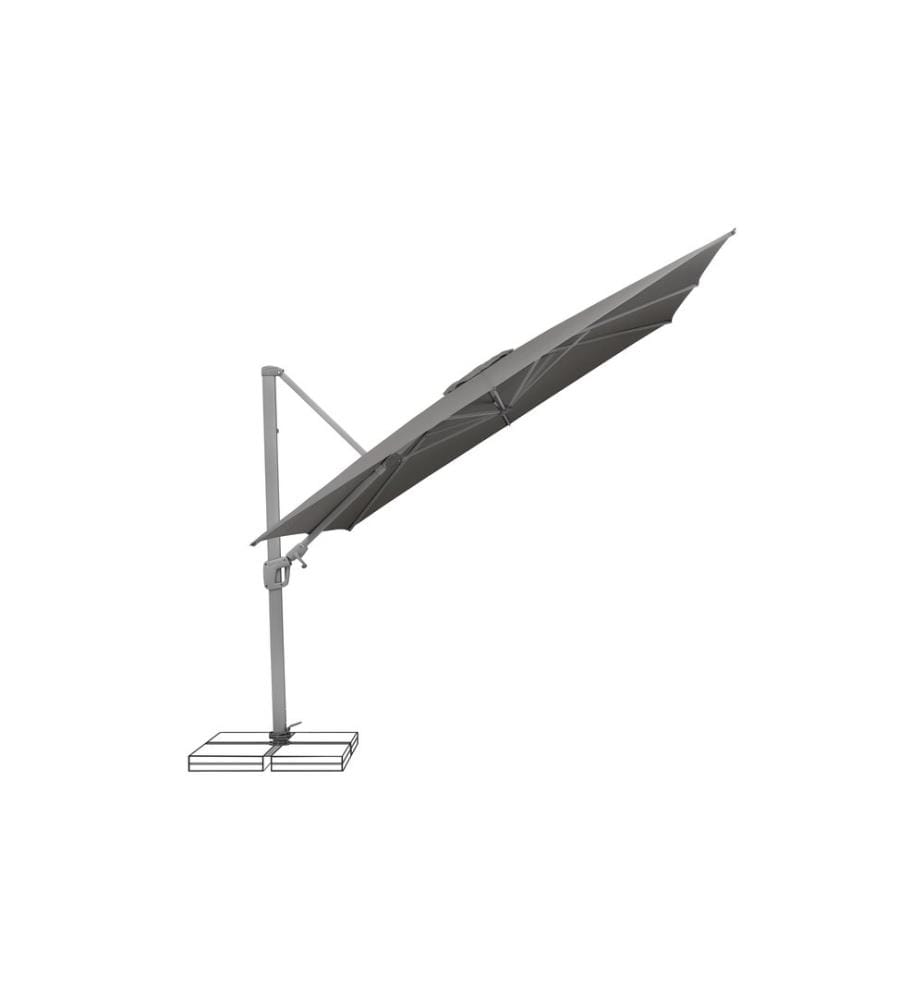Suncomfort by Glatz - Parasol Sunflex, Ø 300 Gris roche