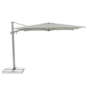 Suncomfort by Glatz - Sonnenschirm Varioflex, 300 x 300 cm, Light Grey