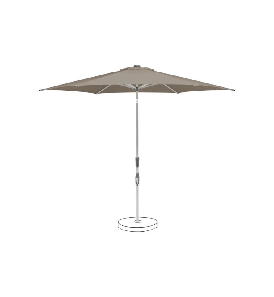 Suncomfort by Glatz - Sonnenschirm Slide Ø 250 cm, Stone Grey