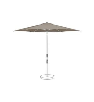 Suncomfort by Glatz - Sonnenschirm Slide Ø 250 cm, Stone Grey