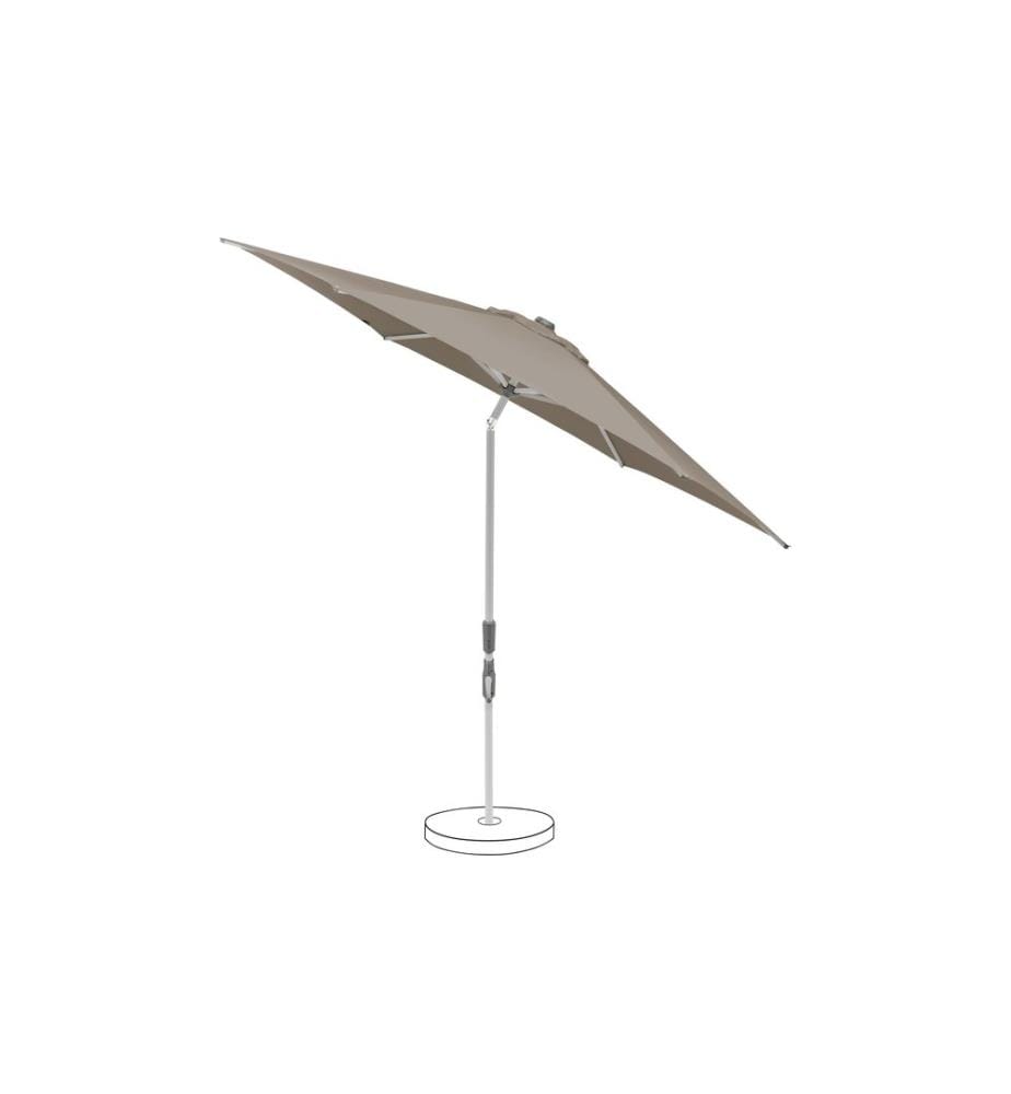 Suncomfort by Glatz - Sonnenschirm Slide Ø 250 cm, Stone Grey
